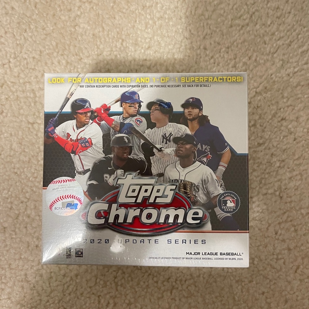 Topps MLB Chrome Updates Baseball Card Mega Box